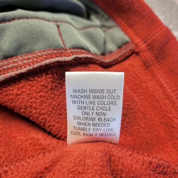 Croft & Barrow Men's Large Red Quarter Zip Longsleeve Lightweight Fleece Jacket - Picture 9 of 9